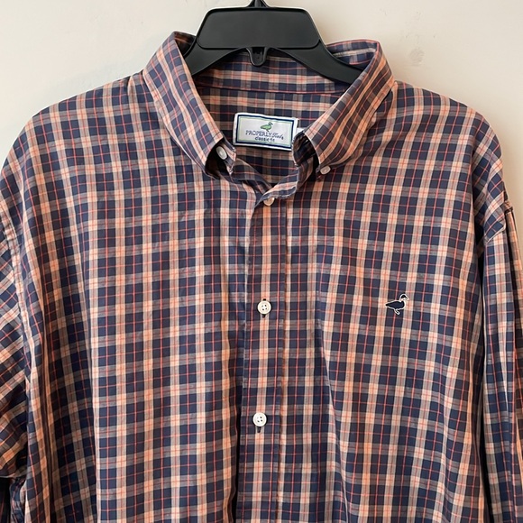 Properly Tied Plaid Button Down Shirt Classic Fit Men’s size XXL - Picture 2 of 8